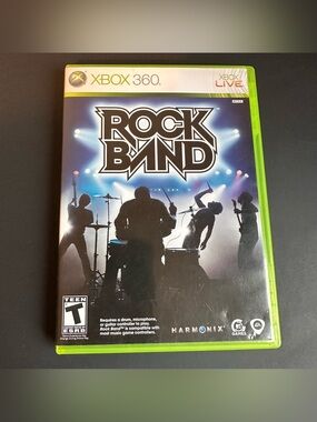Rock Band (Xbox 360, 2007) - Complete In Box CIB Retro Game Tested✅